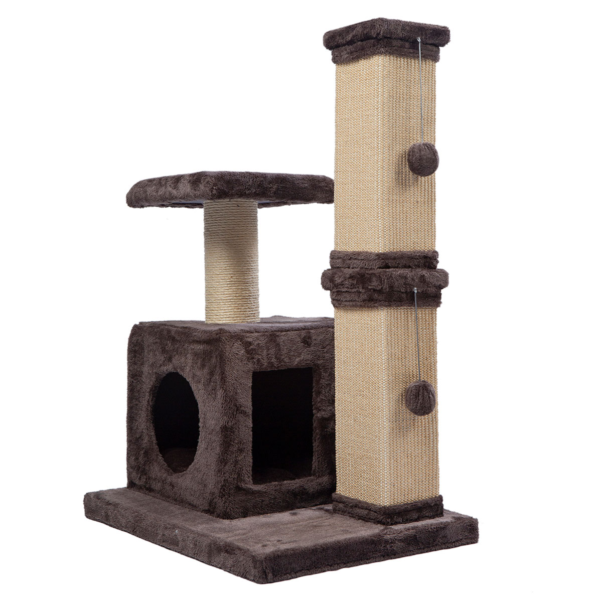 Small Cat Tree with Dangling Ball